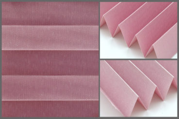 Tkanina plisowana Allegro Pearl 10792 w kolorze jasny róż – materiał do zasłon okiennych z eleganckim połyskiem.