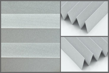 Tkanina Black Out P-901 do plis, w kolorze srebrnym, zapewniająca pełne zaciemnienie wnętrza	