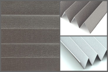 Tkanina Black Out P-904 do plis, w kolorze ciemnoszarym, zapewniająca pełne zaciemnienie wnętrza