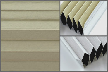 Tkanina plisowana Disco Blo 9200 w kolorze jasnokremowym – materiał do zasłon okiennych o strukturze plastra miodu