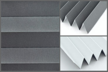 Tkanina plisy Moon Blo 10655 w kolorze metalicznym - materiał plisowany z powłoką gumowaną