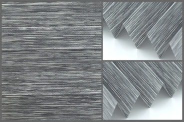 Tkanina plisowana Prato 10745 o delikatnej strukturze i przepuszczająca światło w kolorze grafitowym.	