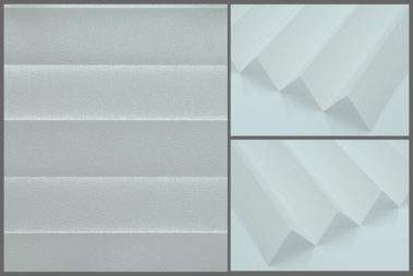 Presto P101 – uniwersalna tkanina plisowana do wnętrz, zapewniająca naturalne oświetlenie w kolorze białym.	