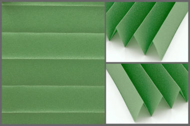 Presto P116 – uniwersalna tkanina plisowana do wnętrz, zapewniająca naturalne oświetlenie w kolorze miętowym.	