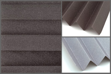 Tkanina plisowana Presto Pearl P213 o subtelnie zaciemniającej strukturze, zachowująca jasność we wnętrzu w kolorze brązowym